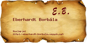 Eberhardt Borbála névjegykártya