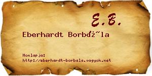 Eberhardt Borbála névjegykártya
